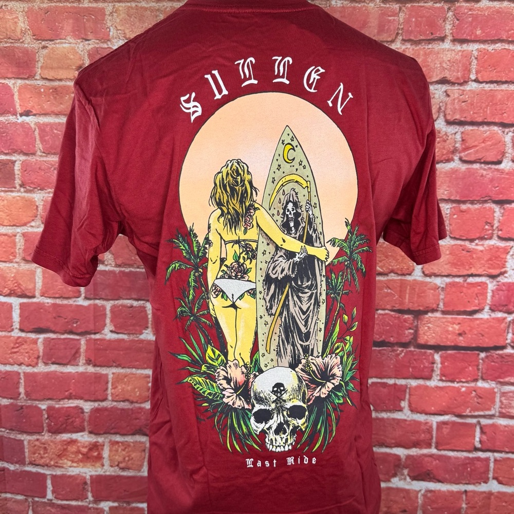 Sullen Art Collective Men’s Graphic T-shirt - Red -Size: Large- NWT